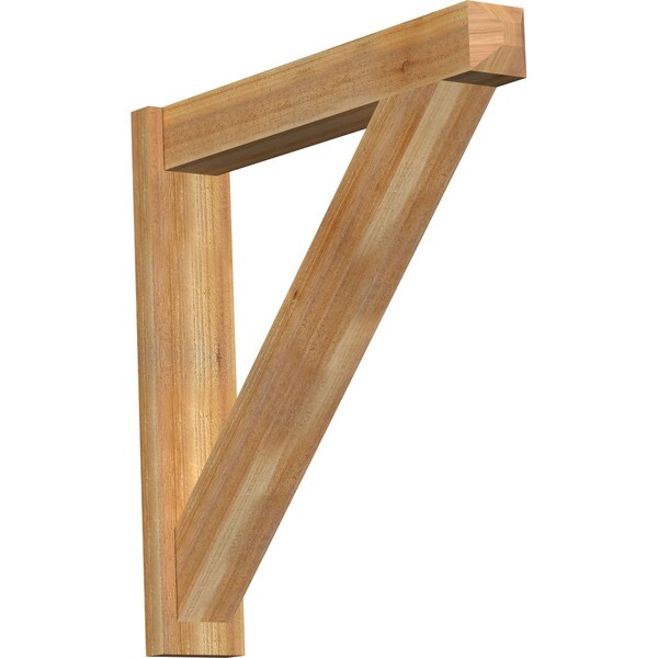 Ekena Millwork Traditional Craftsman Rough Sawn Outlooker, Western Red Cedar, 6"W x 34"D x 34"H OUT06X34X34TRA04RWR - main